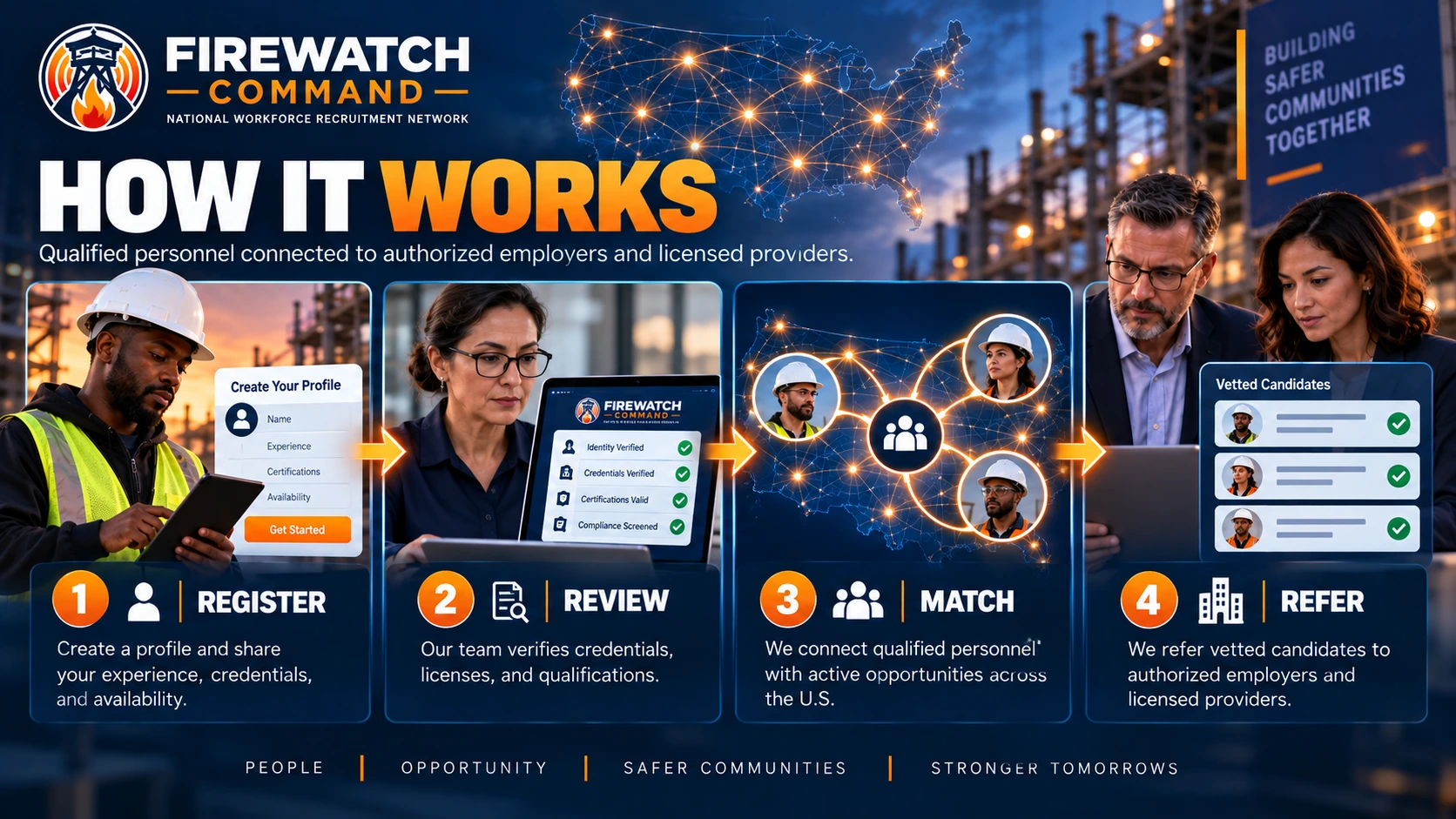 Four-step Firewatch Command referral process